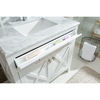 Laviva Wimbledon, 36, White Cabinet & White Stripes Counter 313YG319-36W-WS